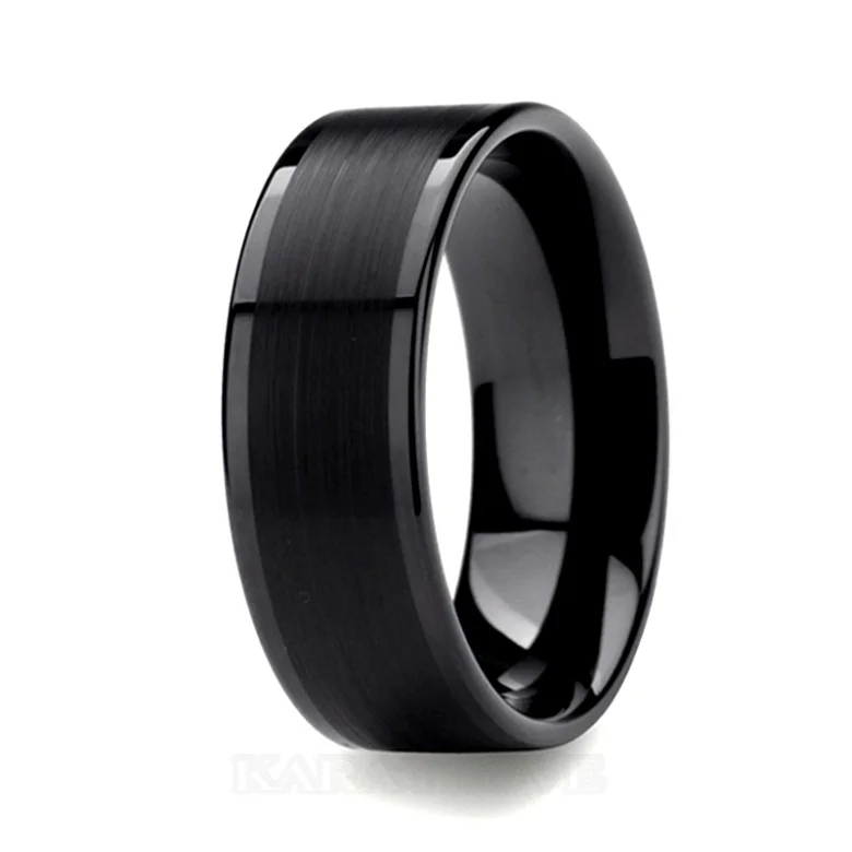Black Tungsten Men's Ring Black Tungsten Men's Ring