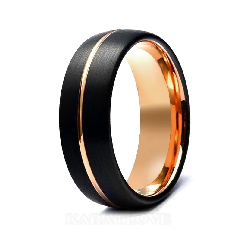 Tungsten 18K Gold Men's Ring Tungsten 18K Gold Men's Ring