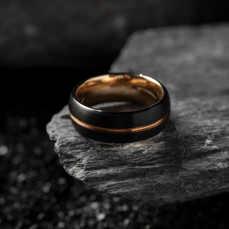 Tungsten 18K Gold Men's Ring