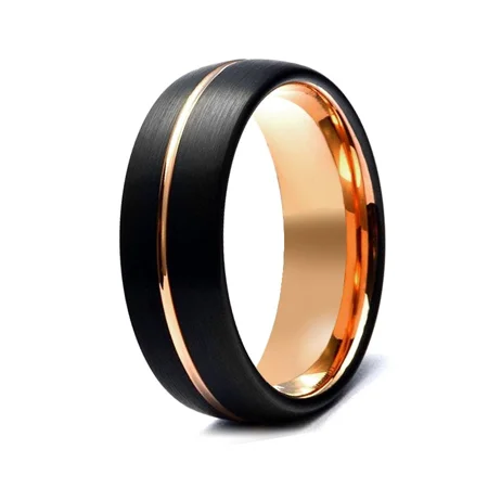 Tungsten 18K Gold Men's Ring