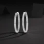 S925 & Moissanite Large Hoop Earrings