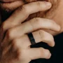 Black Tungsten Men's Ring